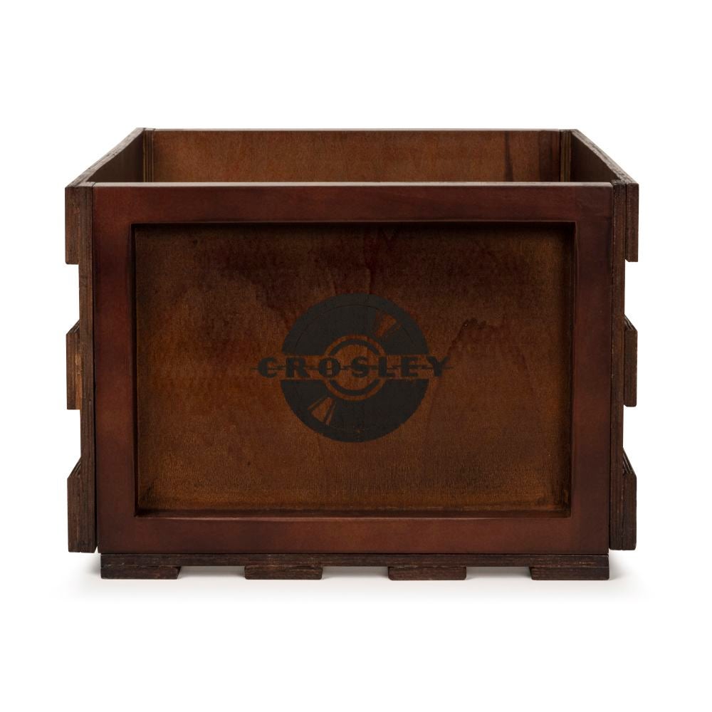 Crosley record storage crate, natural