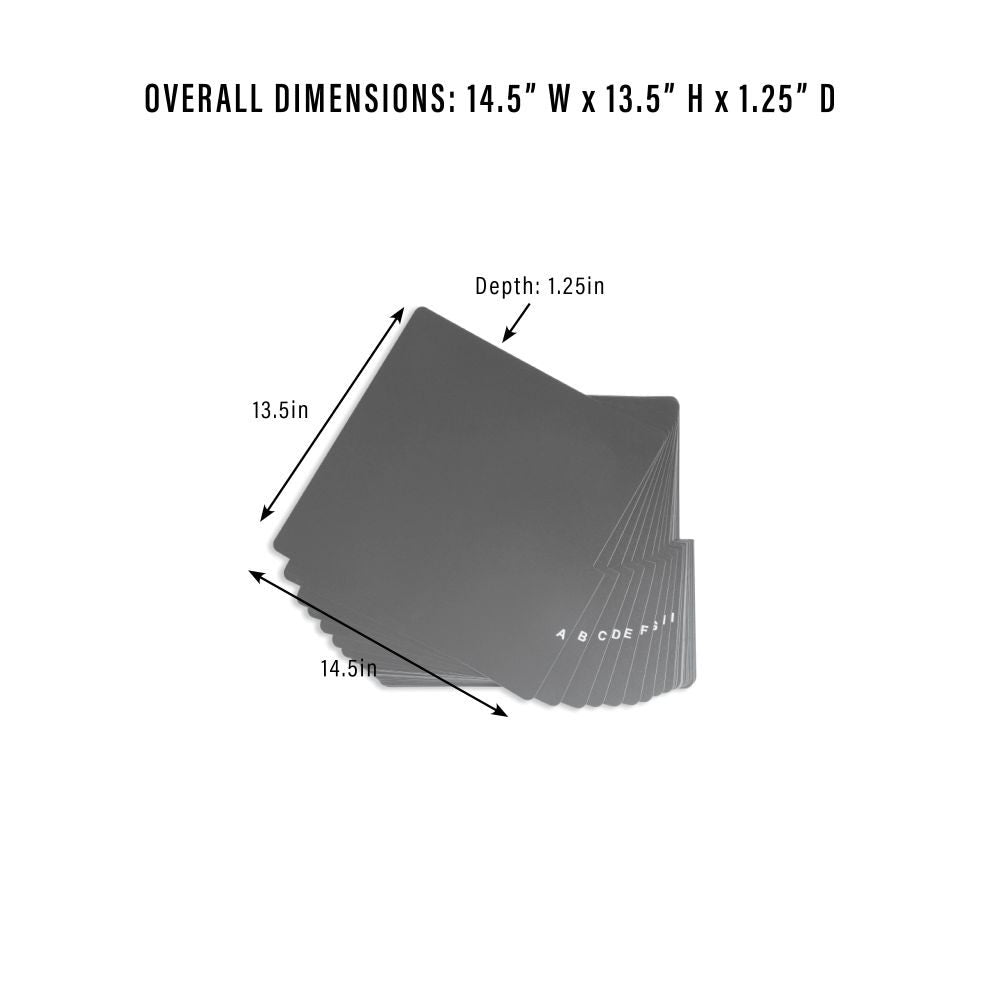 A-z Vinyl Record Dividers dimensions