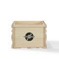 Square Vinyl Record Storage Crate - White Background (-W) (cheese:AC1048A-NA:0)