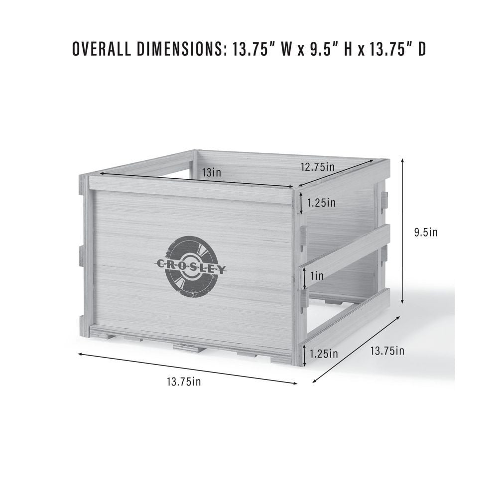 Square Vinyl Record Storage Crate dimensions