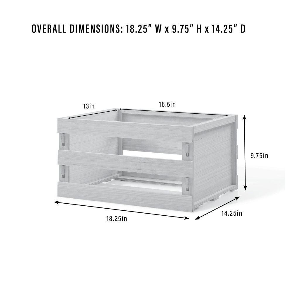 Vinyl Record Storage Crate dimensions