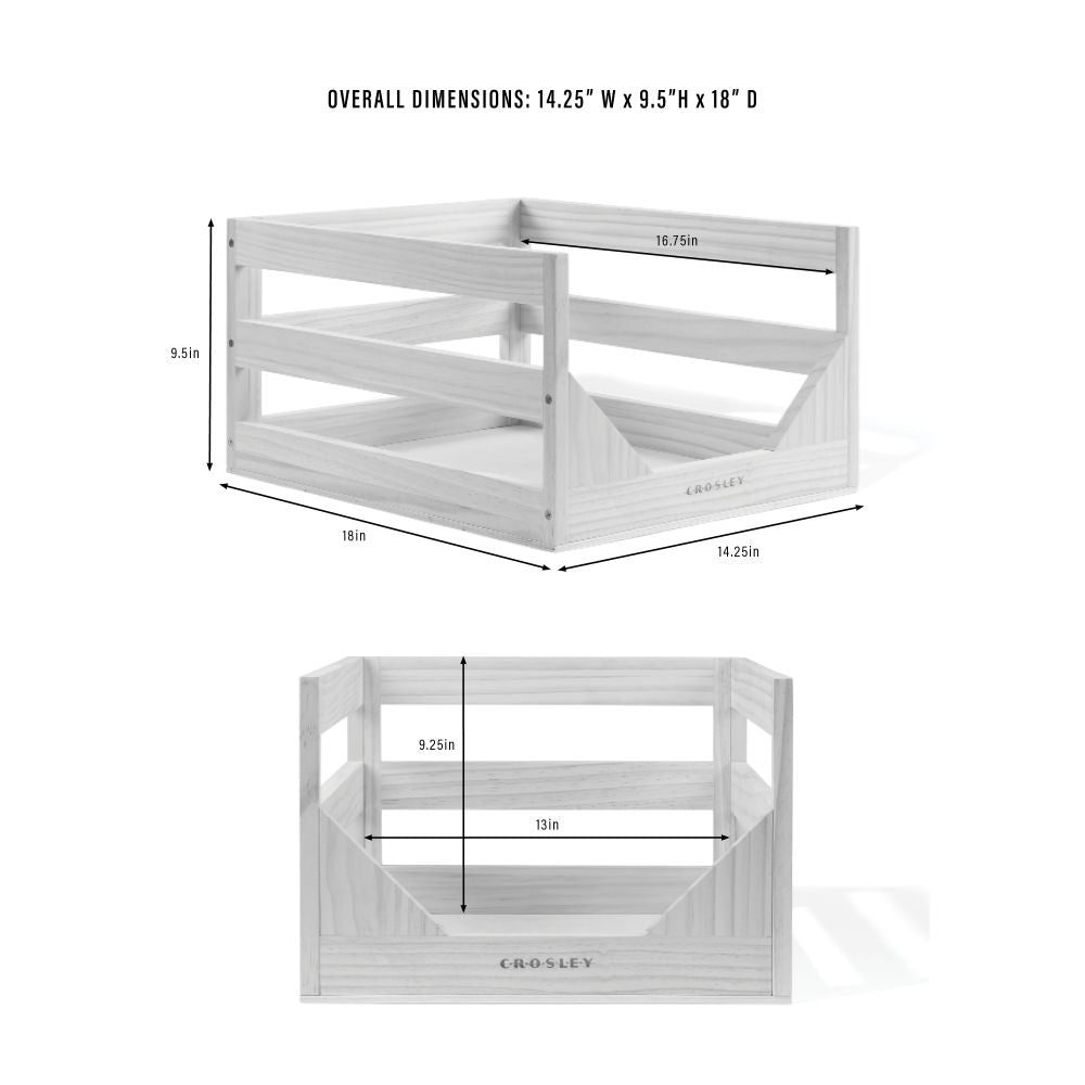 Vinyl Record Storage Crate dimensions