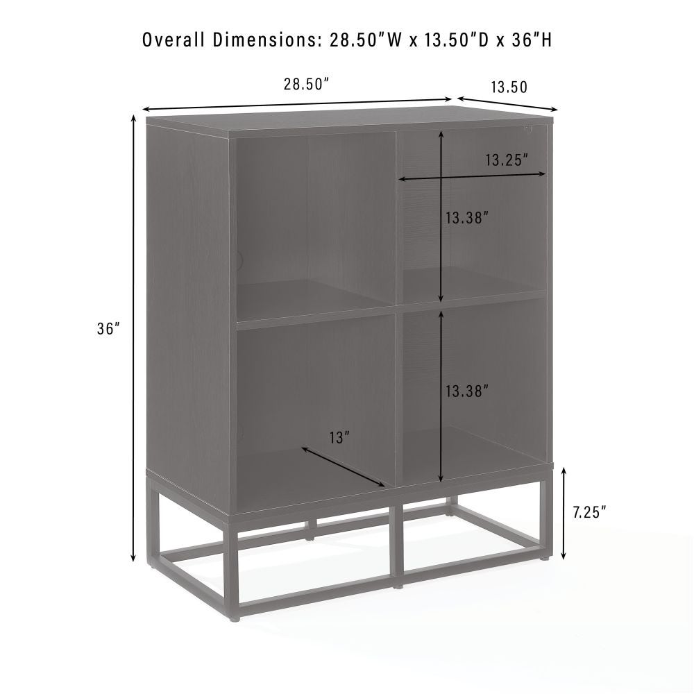 ENZO RECORD STORAGE CUBE BOOKCASE dimensions