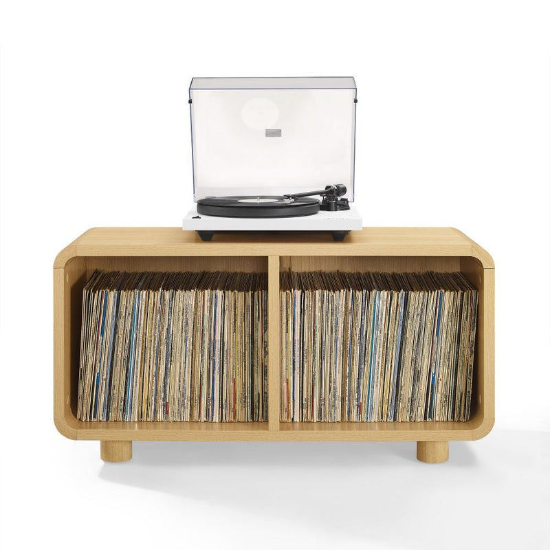 ZOE MEDIUM RECORD PLAYER STAND WITH VINYL STORAGE - CF1136-AH