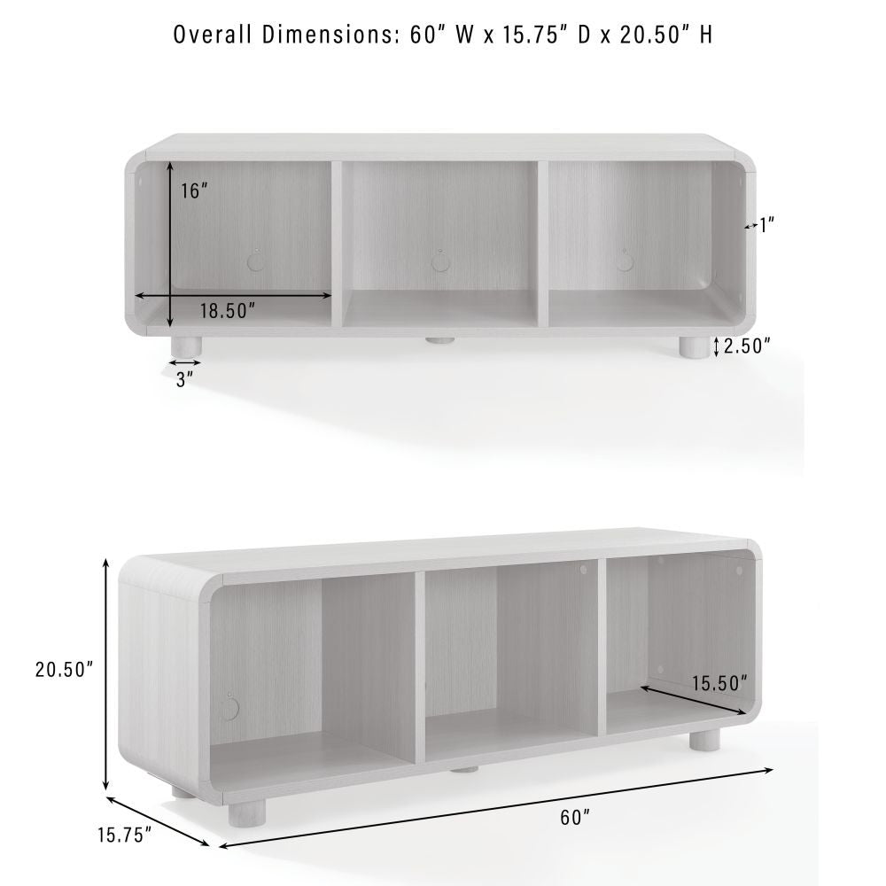 ZOE LARGE RECORD PLAYER STAND WITH VINYL STORAGE dimensions