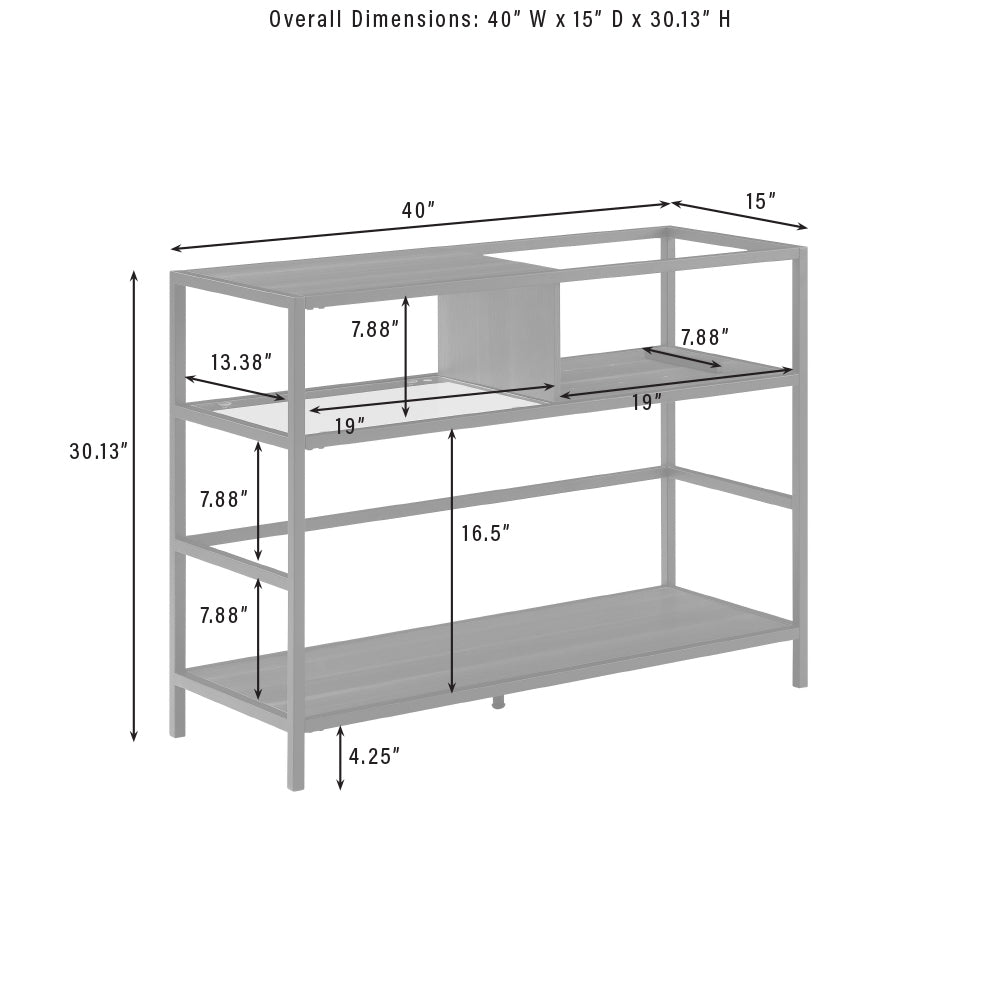 Provo Record Player Stand with Vinyl Storage dimensions