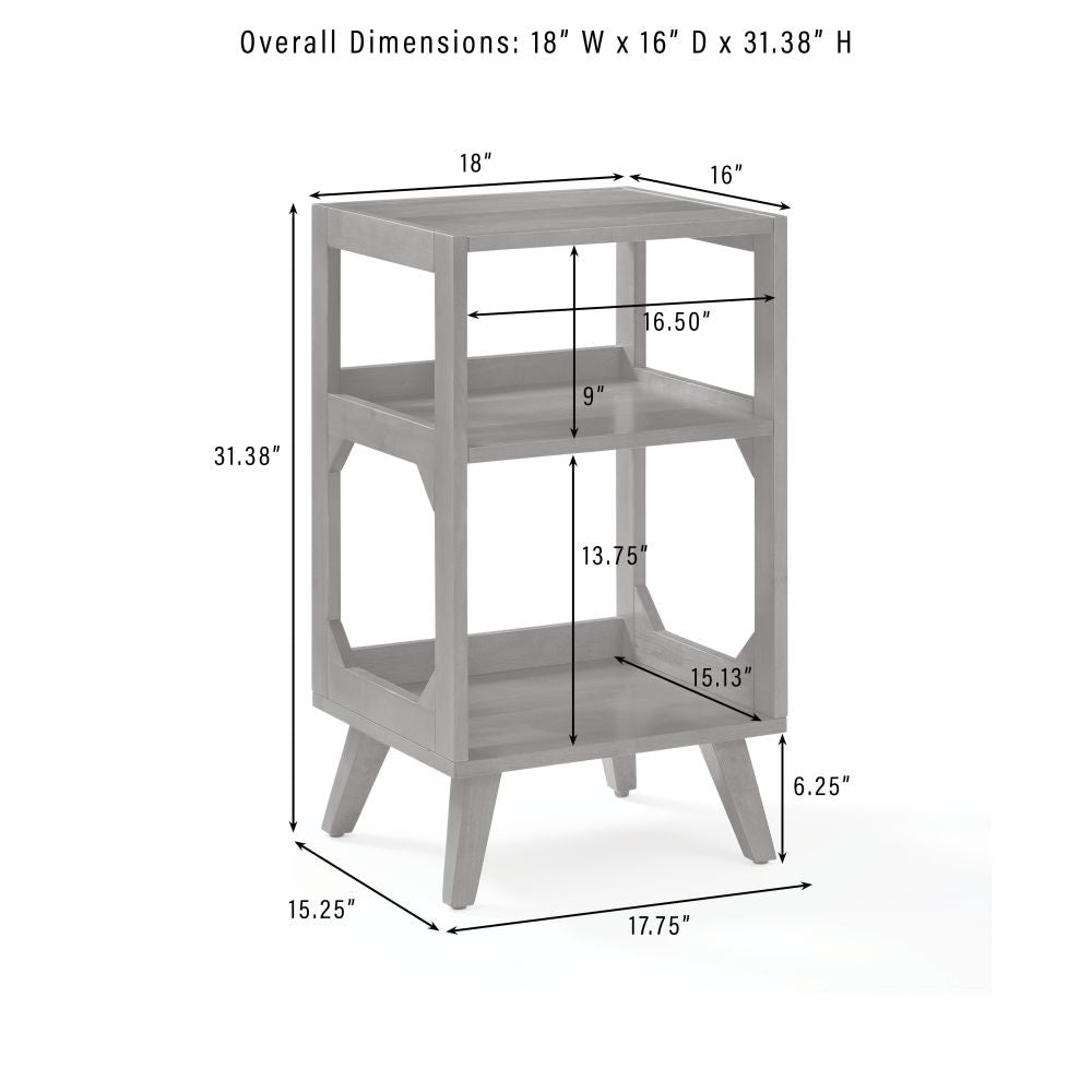 ASHEVILLE RECORD PLAYER STAND dimensions