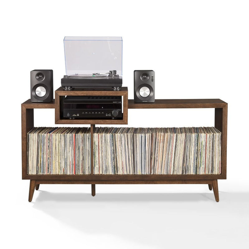 NASHVILLE LARGE RECORD PLAYER STAND WITH VINYL STORAGE - CF1166-BR