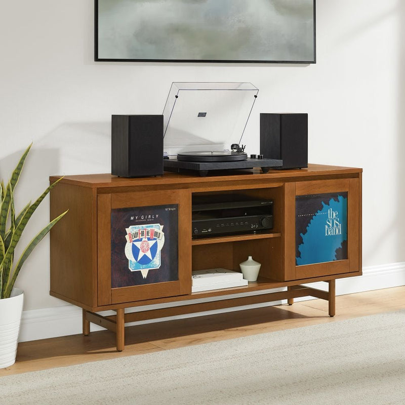 DEMPSEY RECORD PLAYER CABINET WITH VINYL STORAGE - CF1186-WA