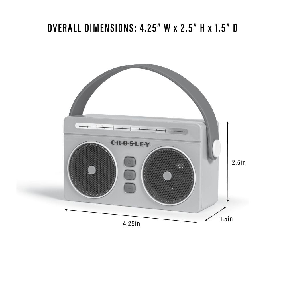 MINI BOOMBOX PORTABLE BLUETOOTH SPEAKER dimensions