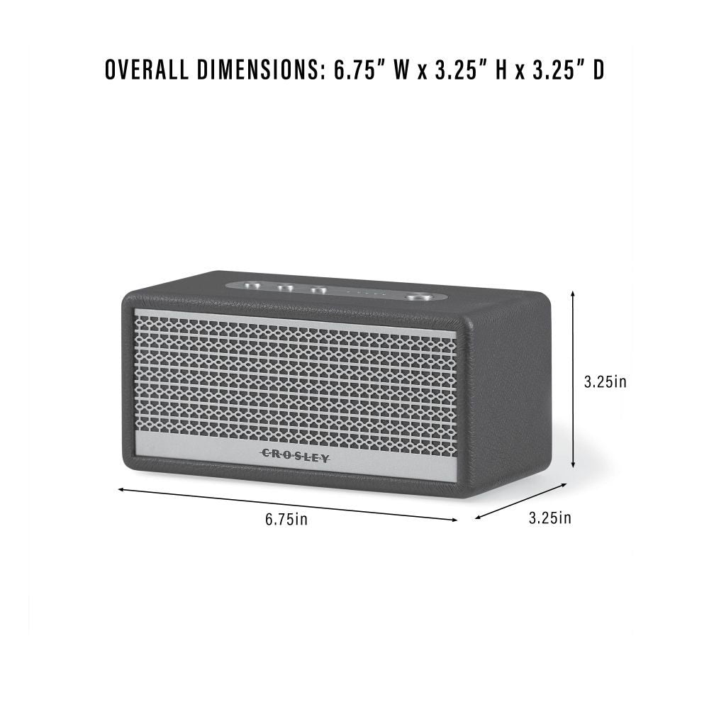 MONTERO SMALL PORTABLE BLUETOOTH SPEAKER dimensions