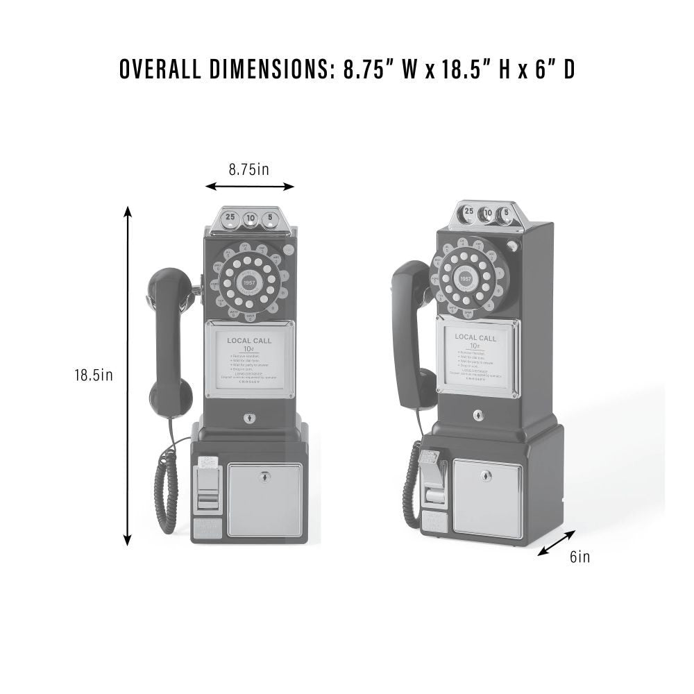 1950s Payphone dimensions