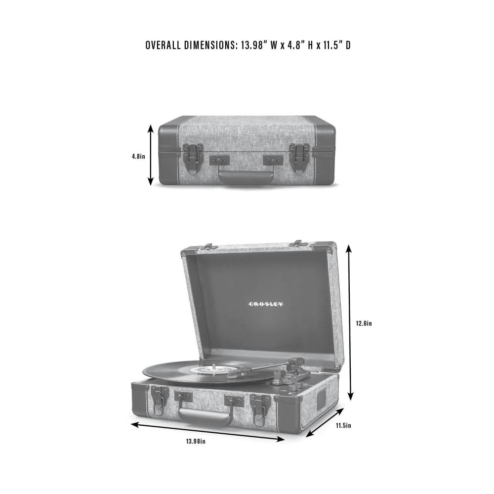 Executive Record Player dimensions