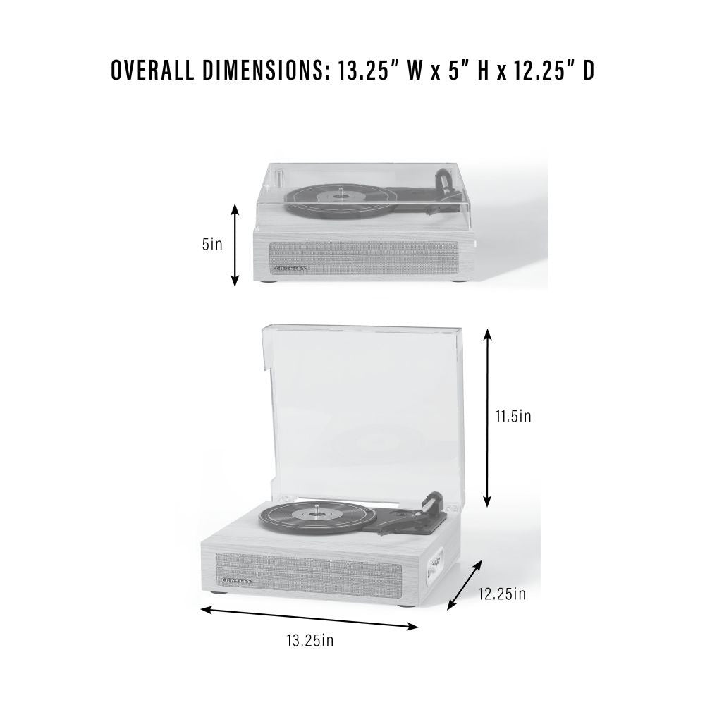 Scout Record Player dimensions