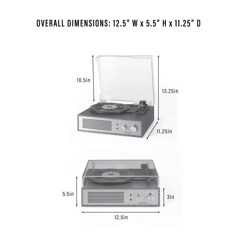 MILES RECORD PLAYER dimensions