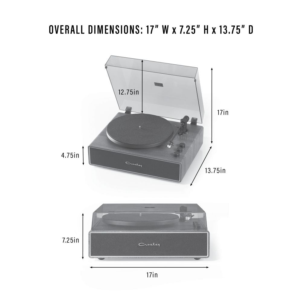 STAVE RECORD PLAYER dimensions