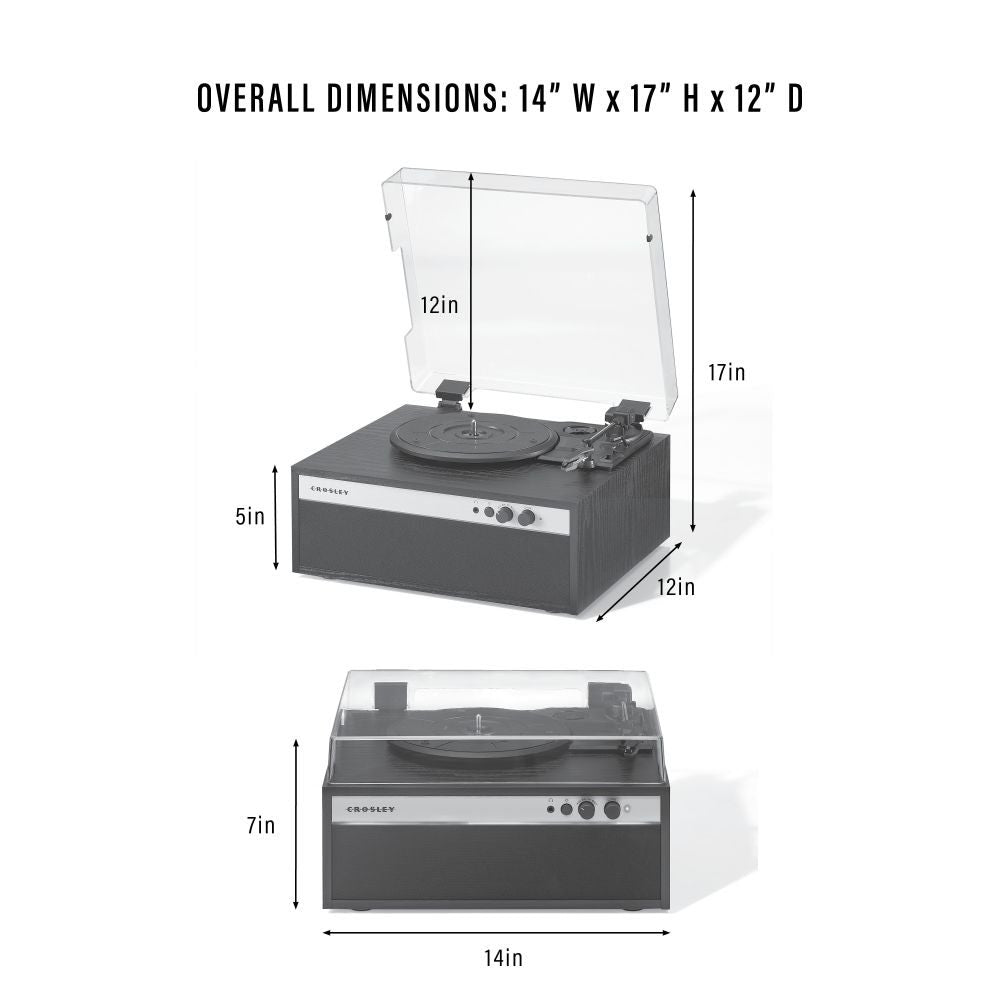 STROBE RECORD PLAYER dimensions