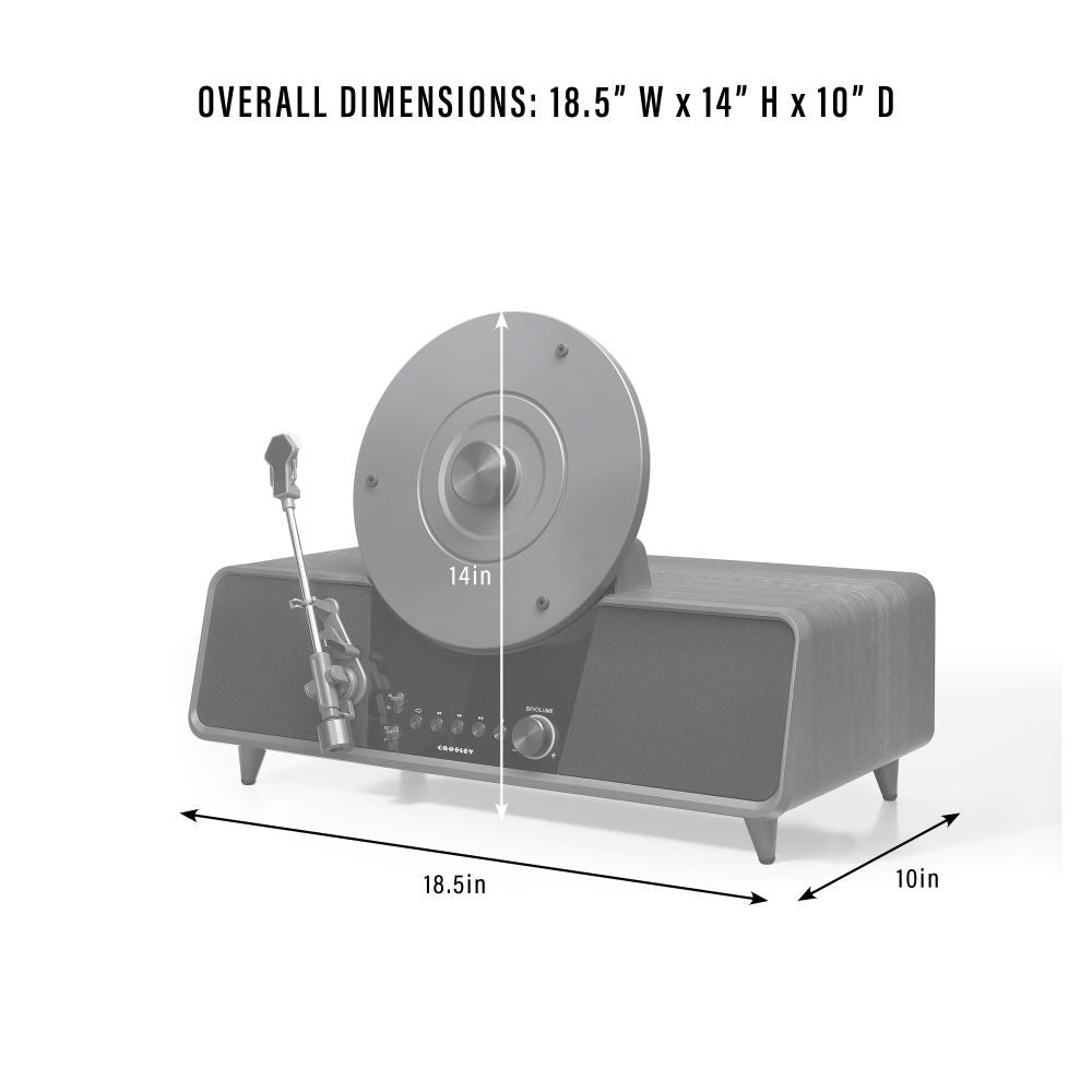 BECK FULLY AUTOMATIC VERTICAL RECORD PLAYER dimensions
