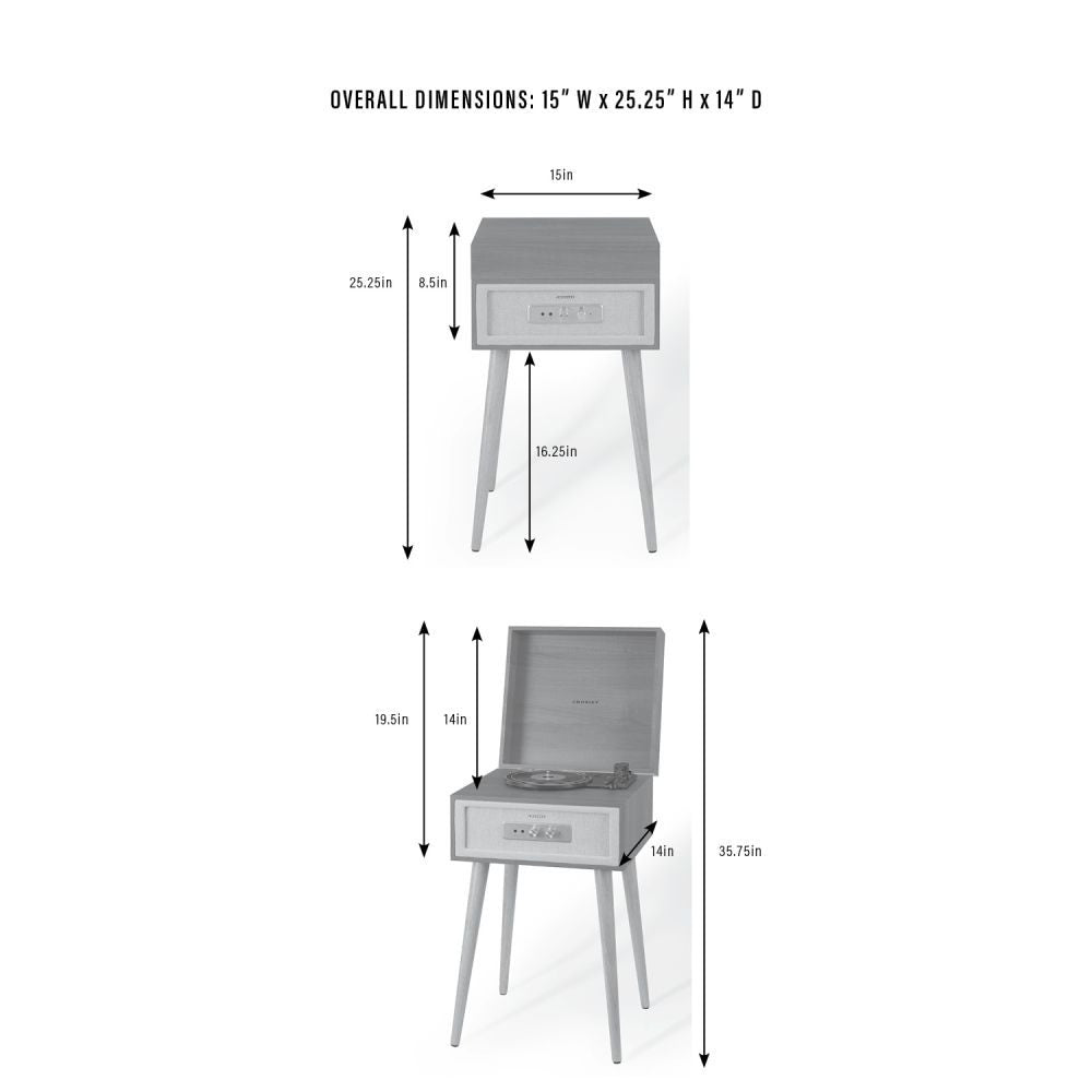 ROHE RECORD PLAYER dimensions
