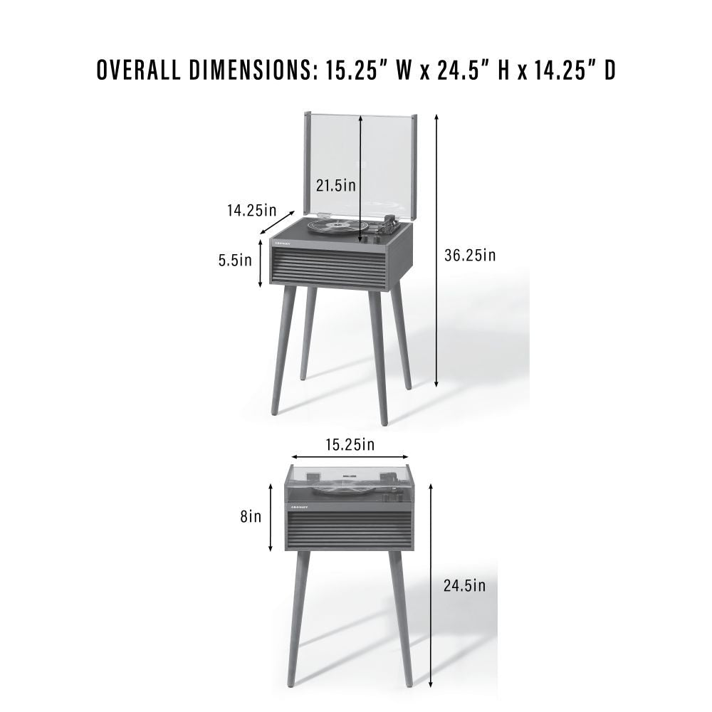 DEAN RECORD PLAYER dimensions