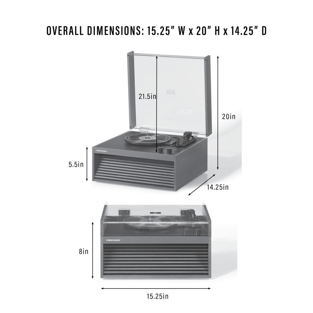 DEAN RECORD PLAYER dimensions