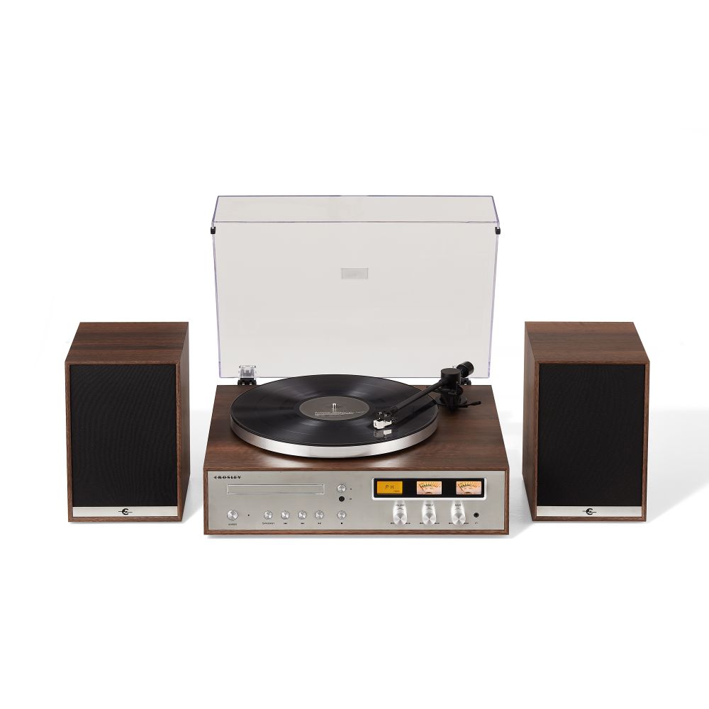 1978T Record Player With Speakers - White Background (-W) (cheese:CR7504A-WA:0)
