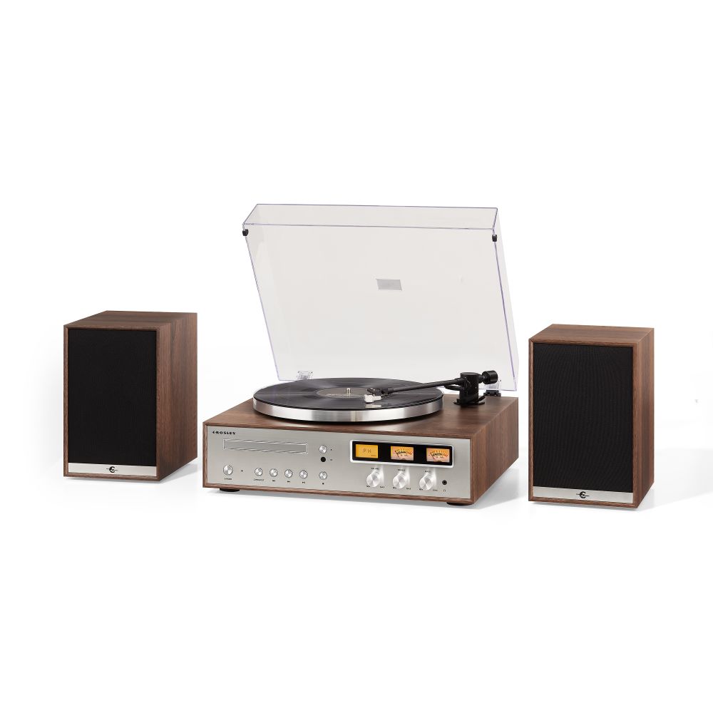 1978T Record Player With Speakers - White Background (-W) (cheese:CR7504A-WA:20)