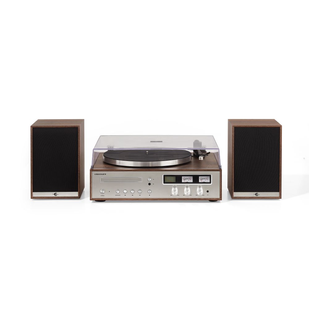1978T Record Player With Speakers - White Background (-W) (cheese:CR7504A-WA:11)