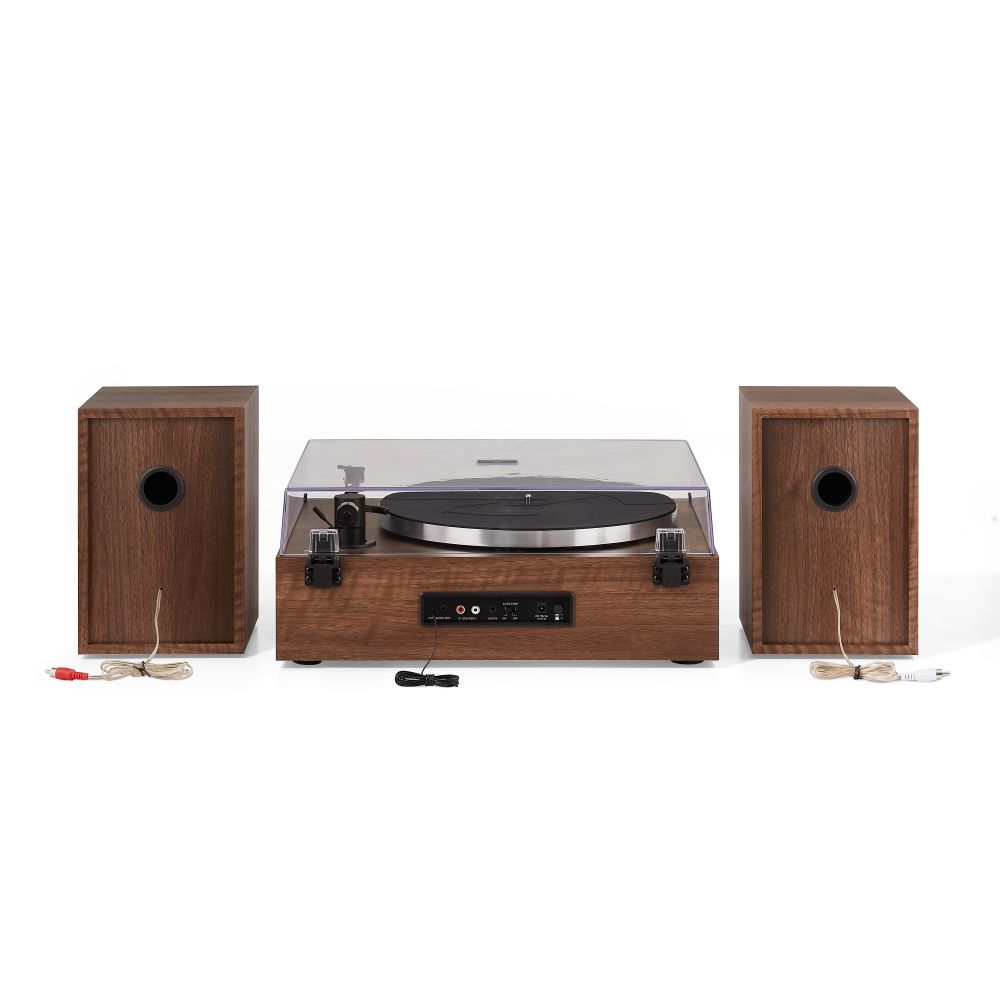 1978T Record Player With Speakers - White Background (-W) (cheese:CR7504A-WA:13)