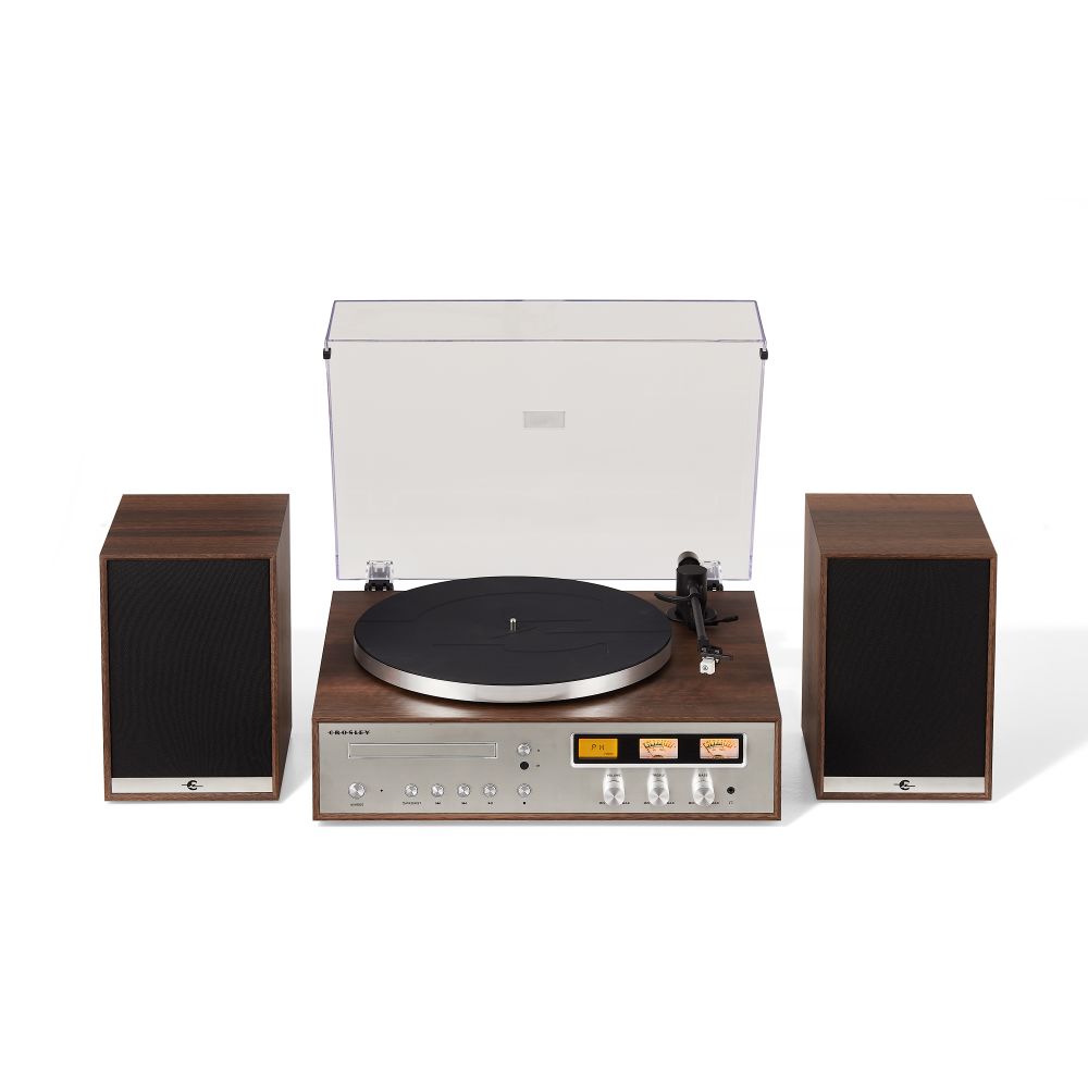 1978T Record Player With Speakers - White Background (-W) (cheese:CR7504A-WA:16)