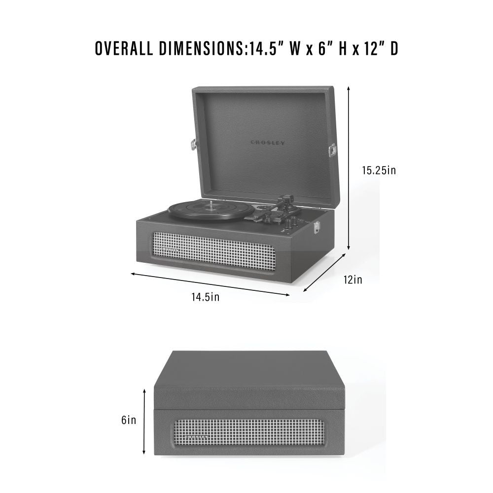 Voyager Record Player dimensions