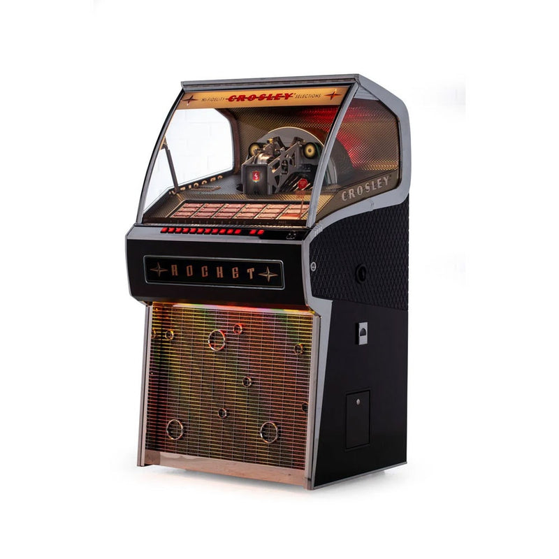 Vinyl Rocket Bluetooth Jukebox And Coin Box - CR1210A-BK