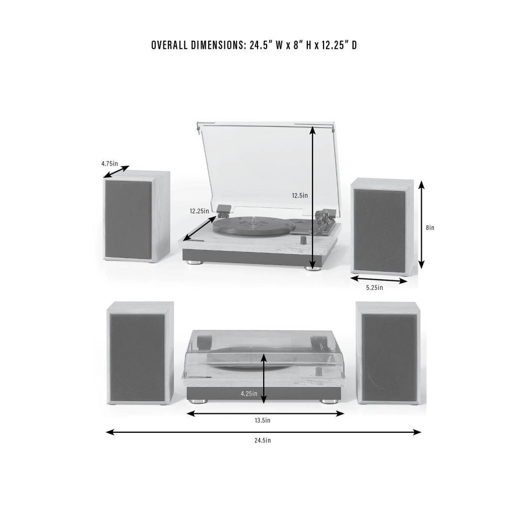 Brio Record Player With Speakers | Crosley Radio Brio Record Player With Speakers | Crosley Radio
